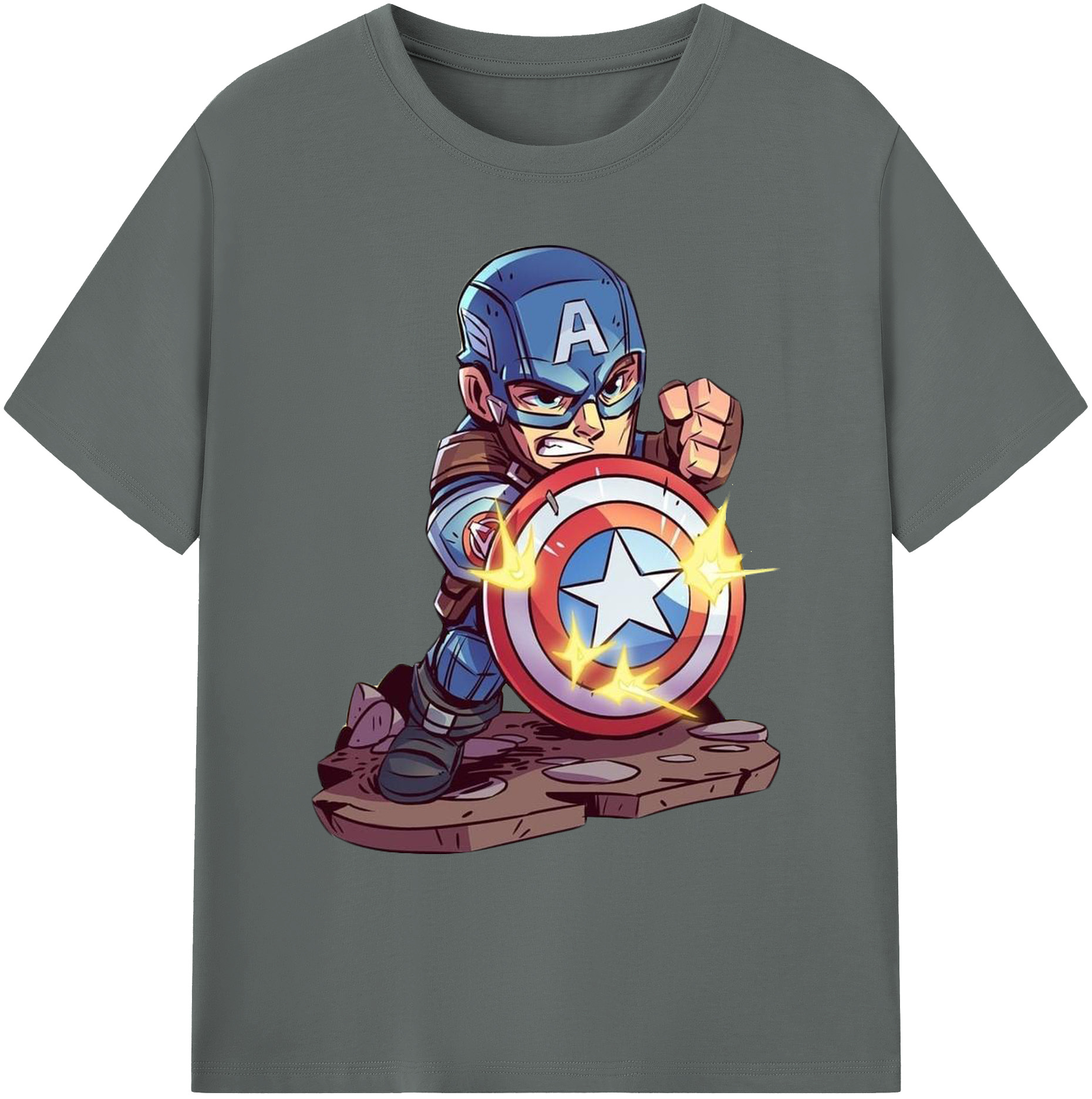 （画像用） アベンジャーズ The Avengers 綿100％ メンズ半袖Tシャツ｜肌触りやわらか＆通気性